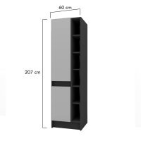 Bucatarie FOLLOW dulap inalt DR 2D 60-207 FRONT PAL  0164 / decor Gri